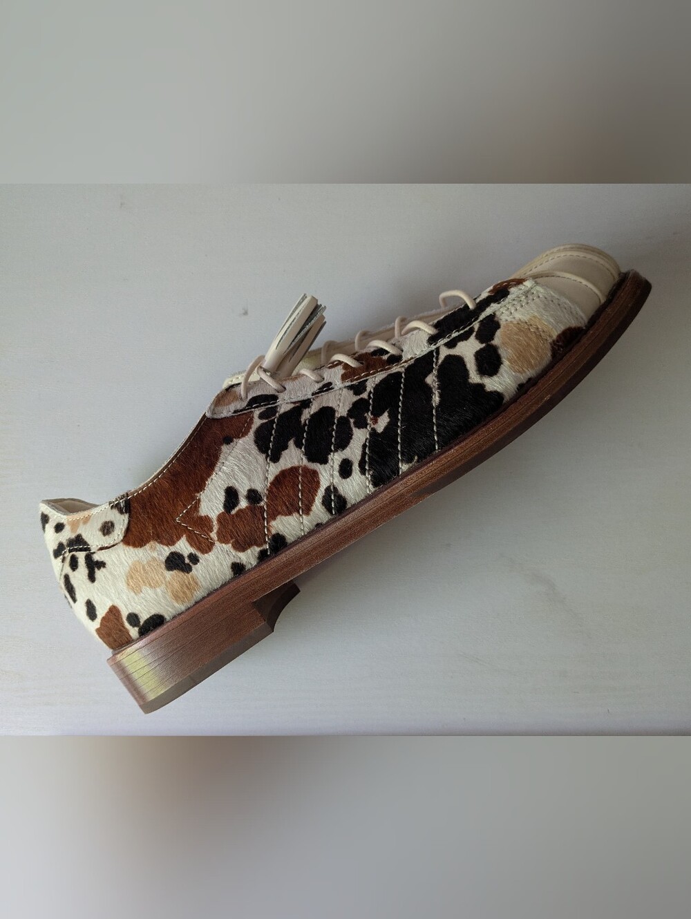 Sz 11 adidas Superstar Dress Shoe CLOT by Edison Chen Cow Print Worn Once